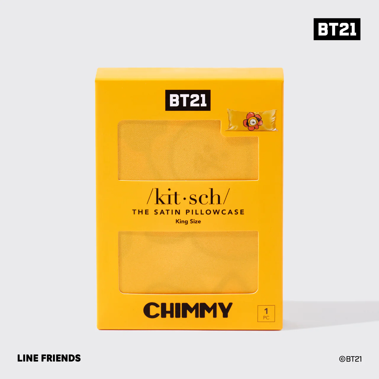 Kitsch x BT21 Satin Pillowcase in CHIMMY - King - Image 4